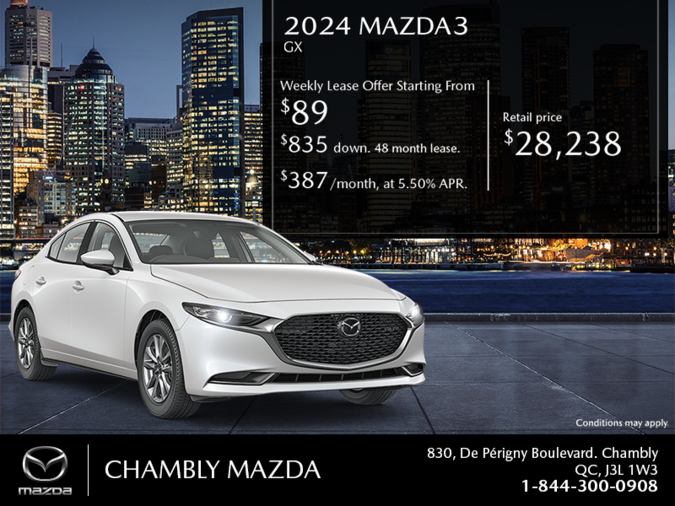 Chambly Mazda - Get the 2025 Mazda3