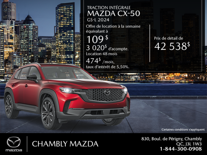 Chambly Mazda - Procurez-vous le Mazda Cx-50 2024