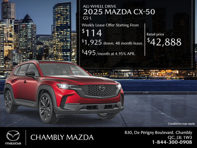 Chambly Mazda - Get the 2025 Mazda CX-50