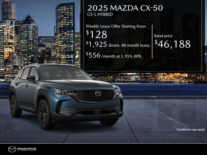 Chambly Mazda - Get the 2025 Mazda CX-50 Hybrid