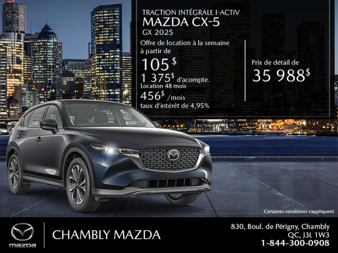 Chambly Mazda - Procurez-vous le Mazda Cx-5 2025