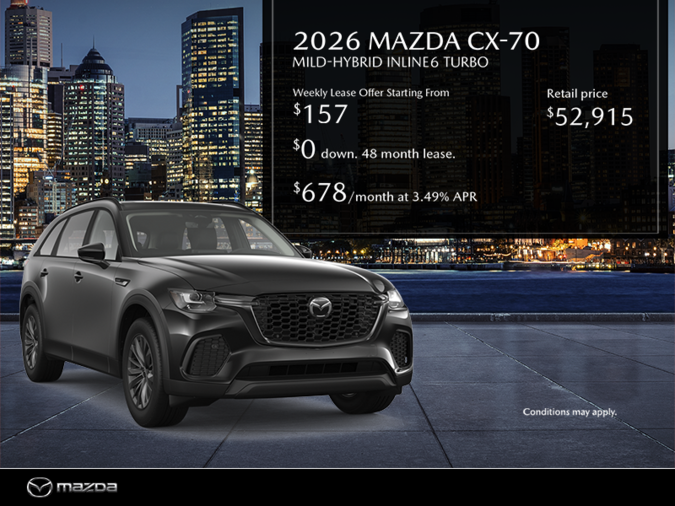 Chambly Mazda - Get the 2025 Mazda CX-70 MHEV