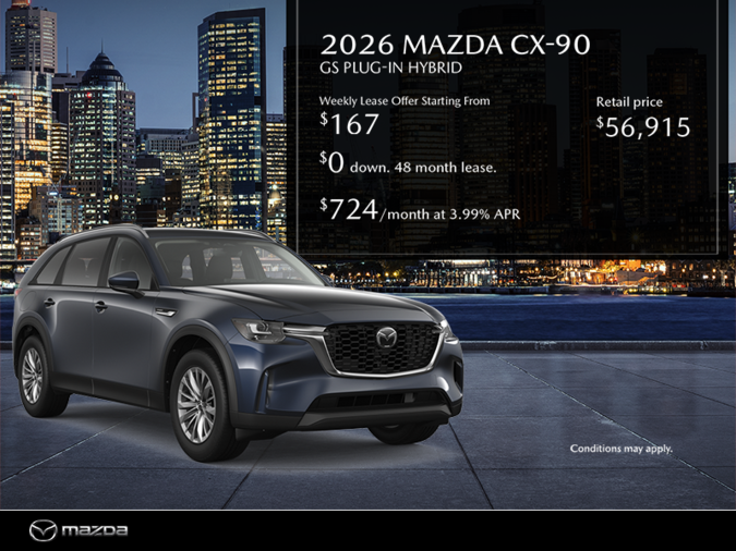 Chambly Mazda - Get the 2026 Mazda CX-90 Plug-In Hybrid