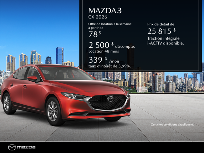 Chambly Mazda - Mazda3 2026