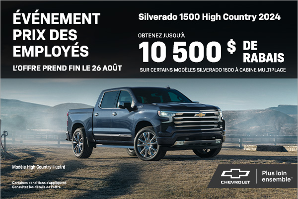 Le Chevrolet Silverado 1500 High Country 2024