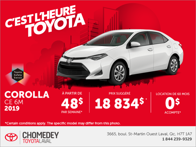 Toyota Corolla CE 2019