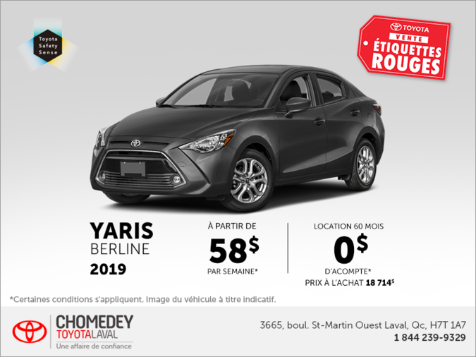 Toyota Yaris Berline 2019