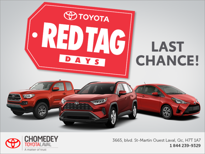 Toyota Red Tag Days!