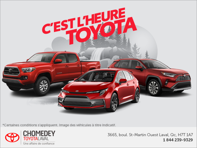 C'est l'heure Toyota!