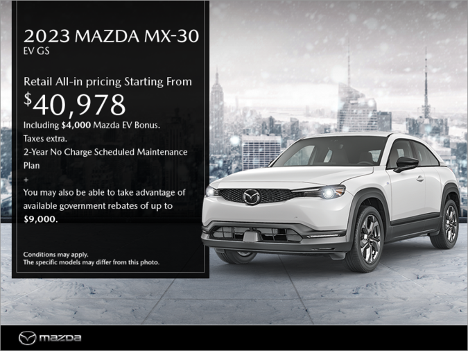 Wolfe Mazda in Surrey  Get the 2023 Mazda MX-30 today!