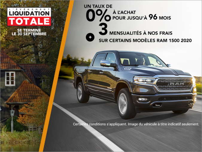 Procurez-vous le tout nouveau RAM 1500 2020