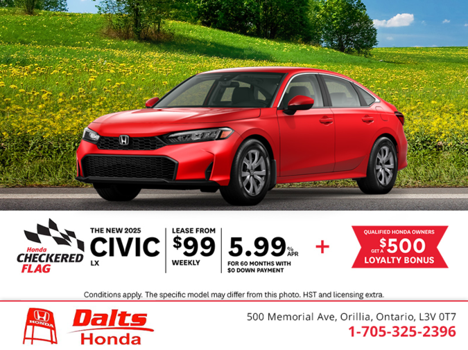 Get the 2025 Honda Civic!