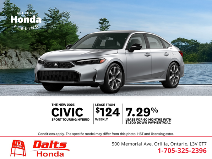 Get the 2026 Honda Civic Hybrid!