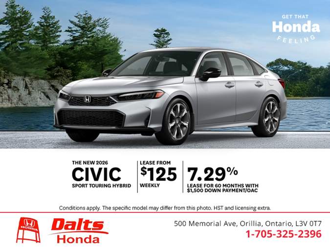 Get the 2026 Honda Civic Hybrid!