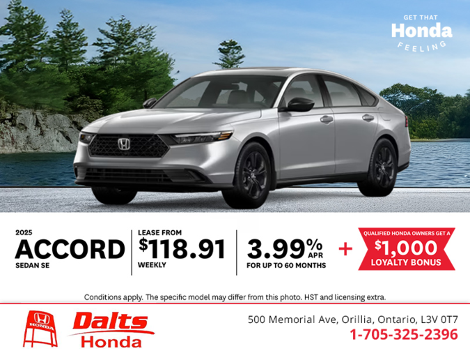 Get the 2025 Honda Accord!