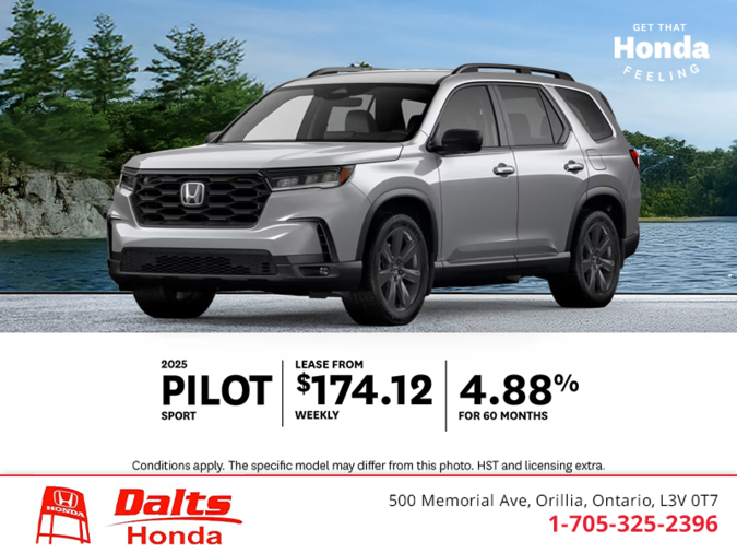 Get the 2025 Honda Pilot