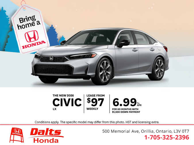 Get the 2026 Honda Civic!