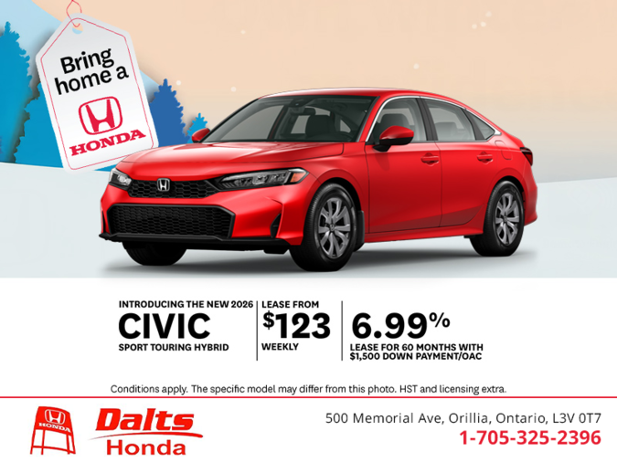 Get the 2026 Honda Civic Hybrid!