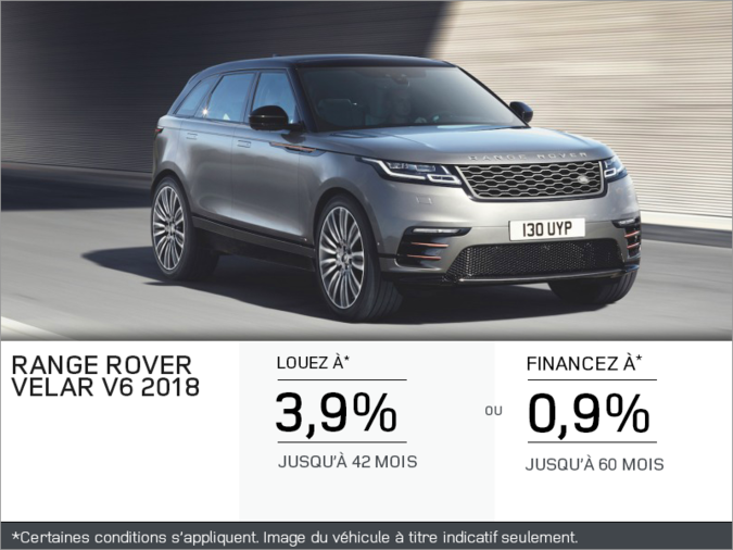 Le Range Rover Velar V6 2018