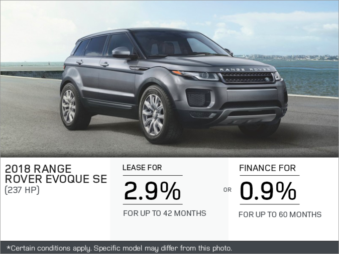 The 2018 Range Rover Evoque SE