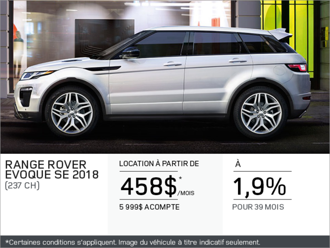 Le Range Rover Evoque 2018