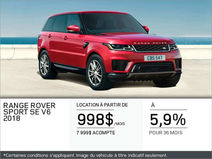 Le Range Rover Sport 2018