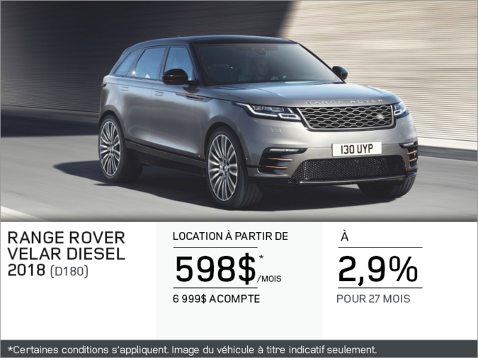Le Range Rover Velar 2018