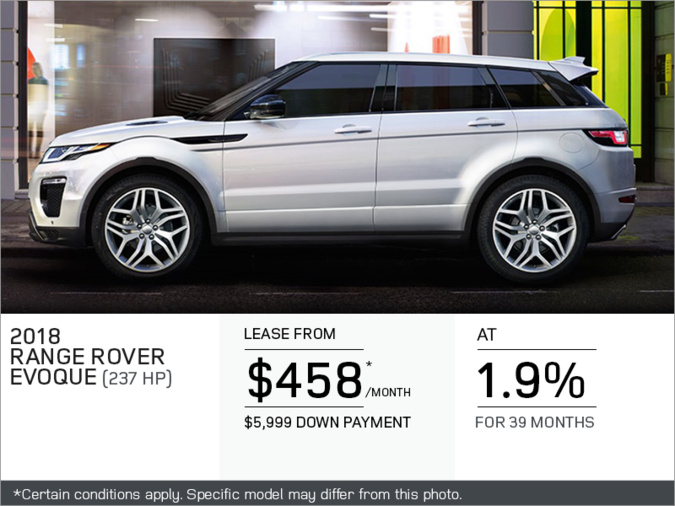 The 2018 Range Rover Evoque
