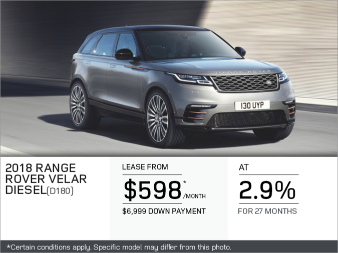 The 2018 Range Rover Velar