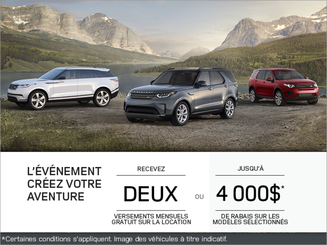L’ÉVÉNEMENT CRÉEZ VOTRE AVENTURE