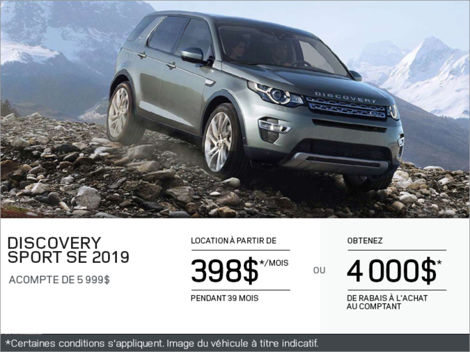 Le Land Rover Discovery Sport SE 2019