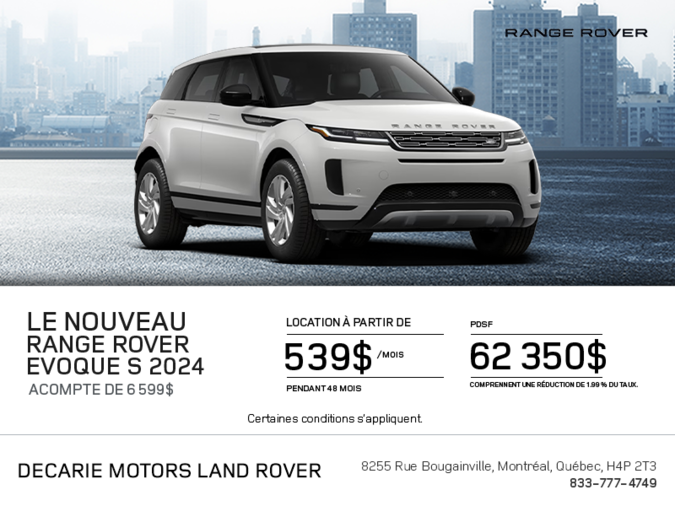 Le Range Rover Evoque 2024