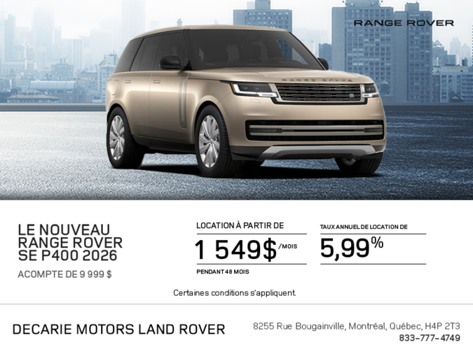 Le Range Rover 2026