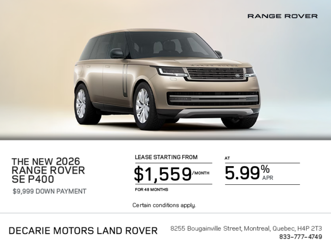 The 2026 Range Rover