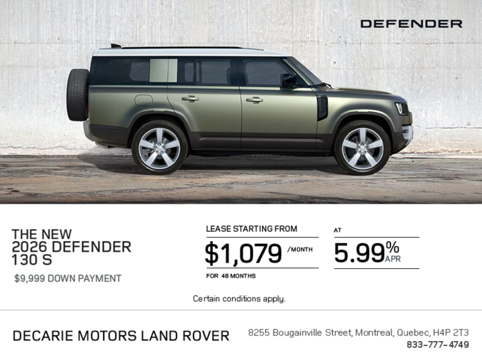 The 2026 Land Rover Defender 130 S