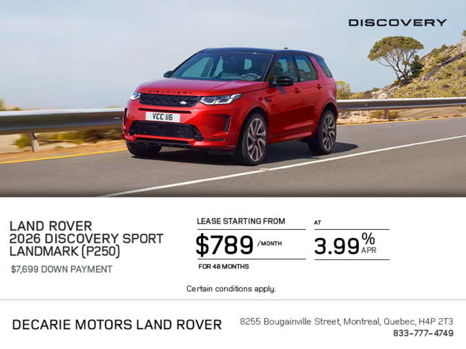 The 2026 Land Rover Discovery Sport