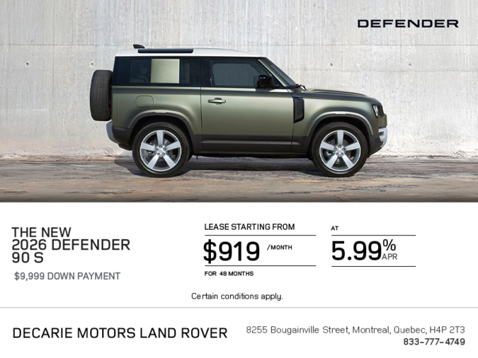 The 2026 Land Rover Defender 90 S