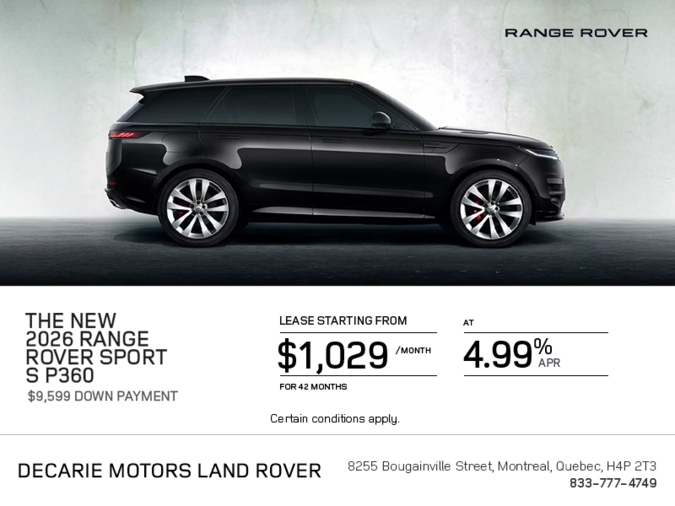 The 2026 Range Rover Sport S