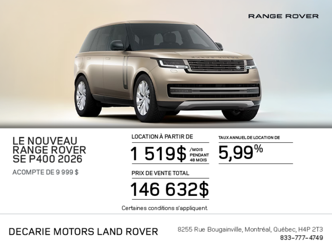 Le Range Rover SE 2026