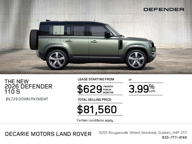 The 2026 Land Rover Defender 110 S