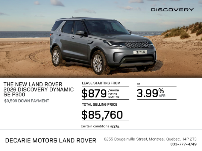 The 2026 Land Rover Discovery Dynamic SE