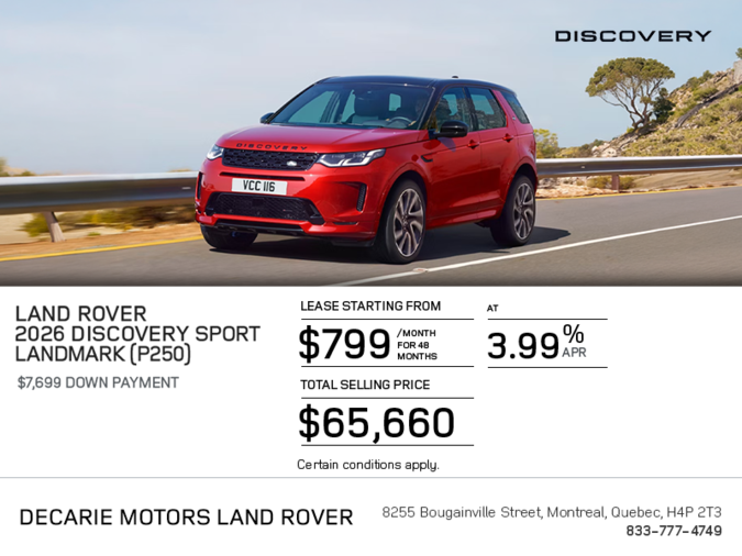 The 2026 Land Rover Discovery Sport Landmark