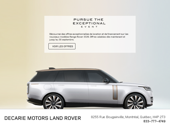 Le Range Rover 2026