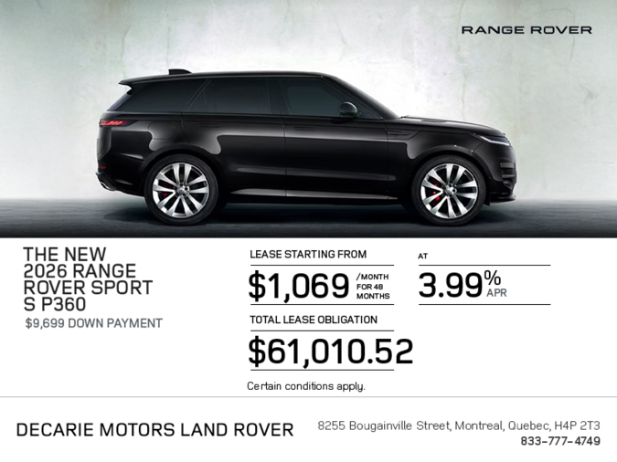 2026 Land Rover Range Rover Sport Mild Hybrid
