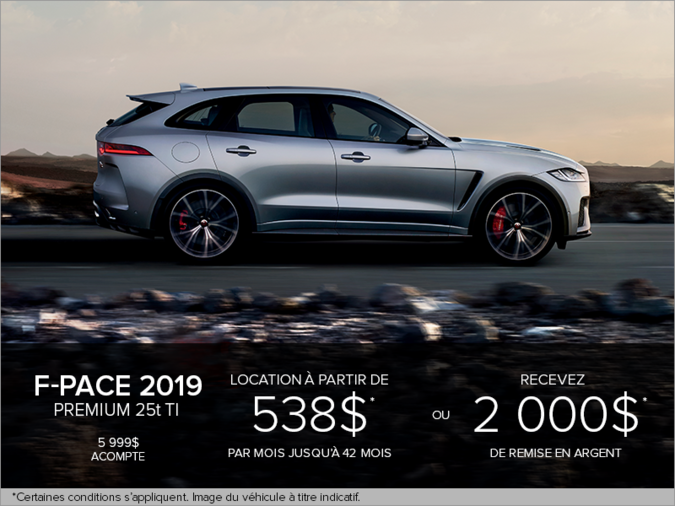 Le Jaguar F-PACE Premium 25t TI 2019