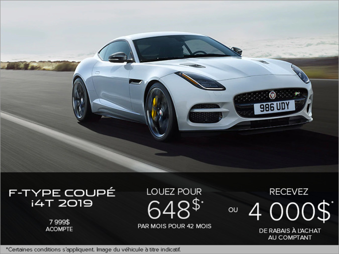 La Jaguar F-TYPE Coupé i4T 2019