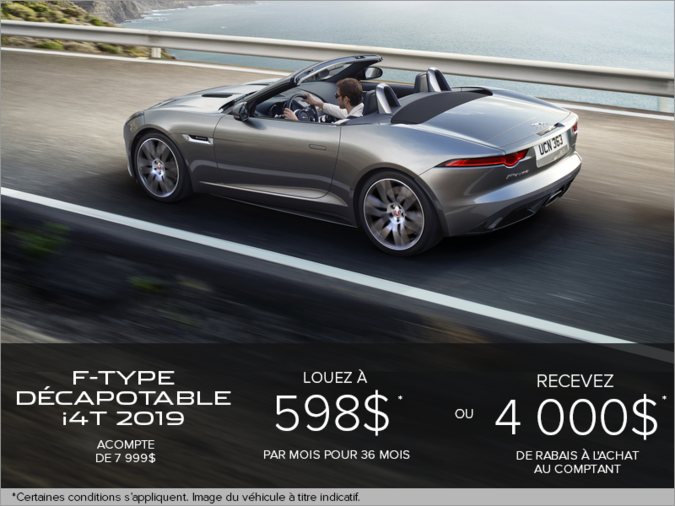 La Jaguar F-TYPE Décapotable i4T 2019