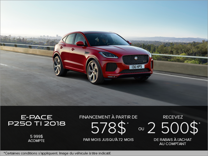 Le Jaguar E-PACE P250 2018