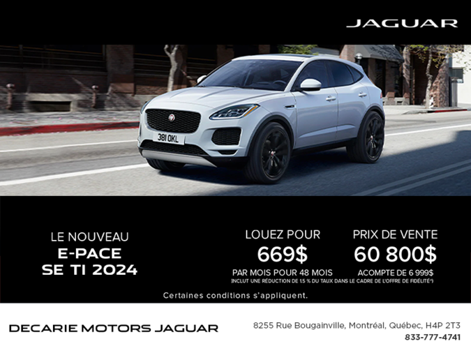 Le Jaguar E-PACE 2024