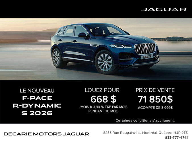 Le Jaguar F-PACE 2026